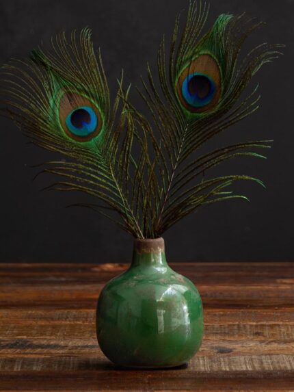 Mini vase vert olive en céramique Chehoma