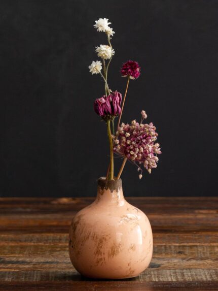 Mini vase vieux rose en céramique Chehoma