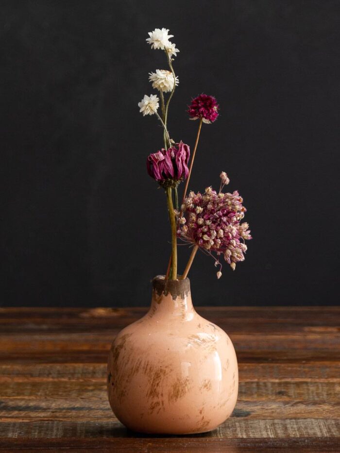 Mini vase vieux rose en céramique Chehoma
