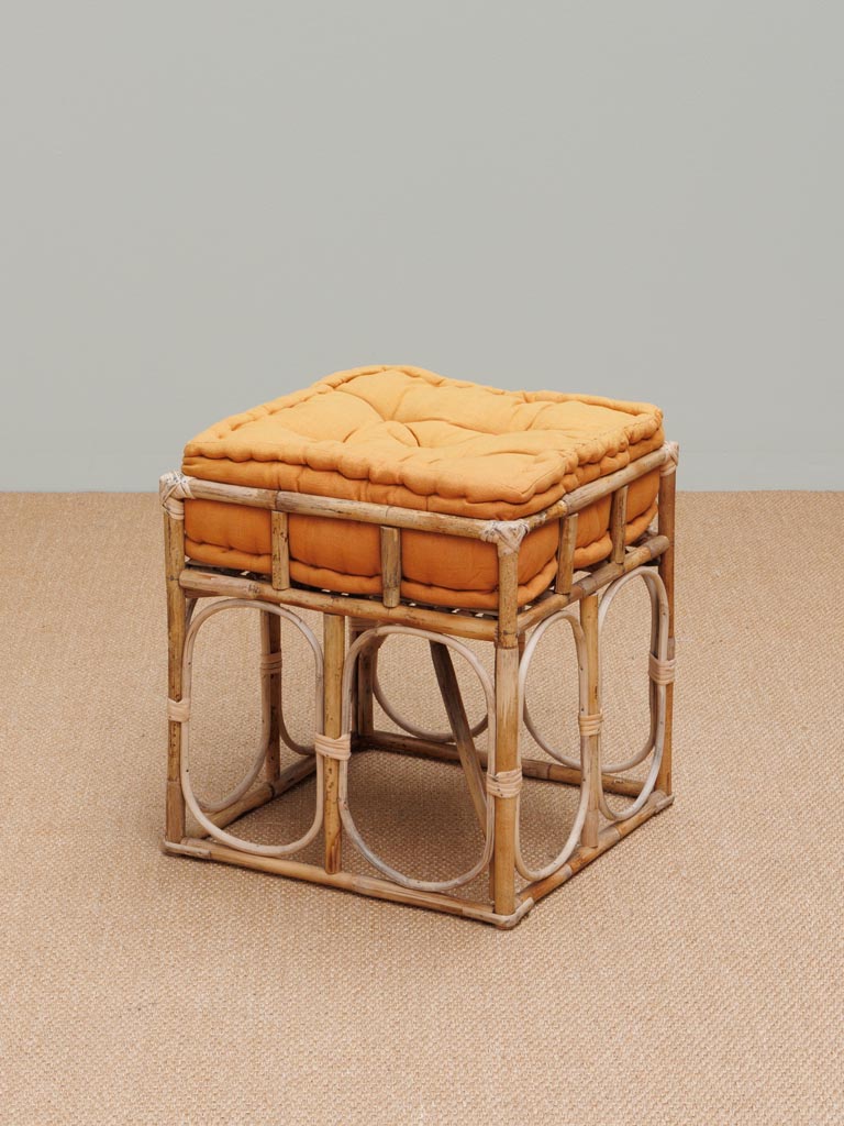 Tabouret orange India Chehoma