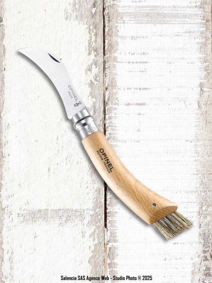 Couteau Champignons Opinel Brosse Poils – Image 2