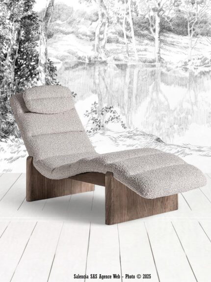 Chaise Longue Jacquard Vical