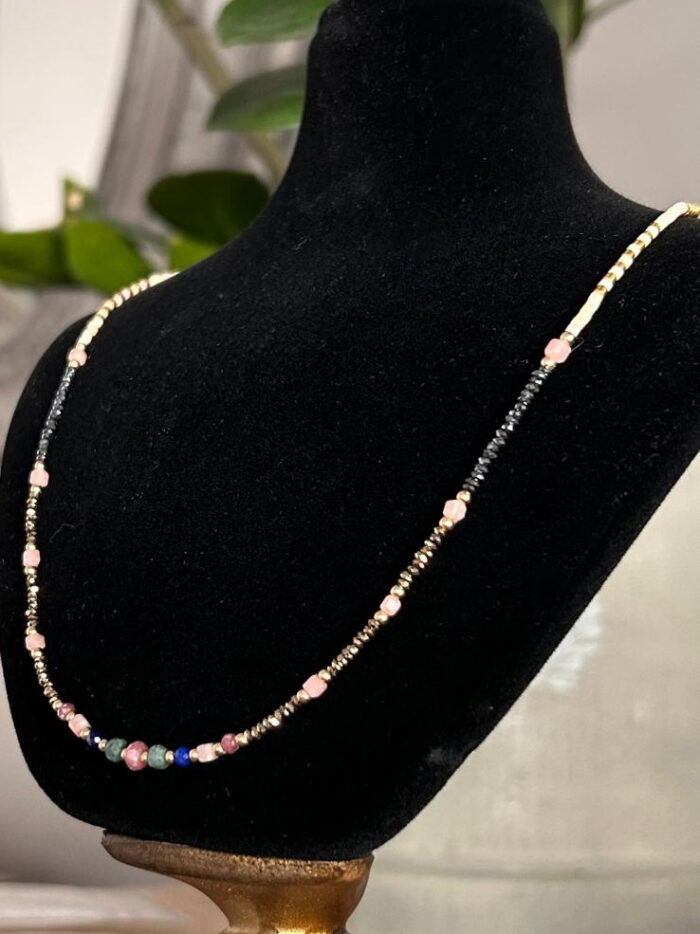 Collier perles de verre Ivy – Image 1