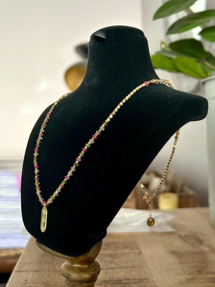 Collier perles de verre Maia – Image 1