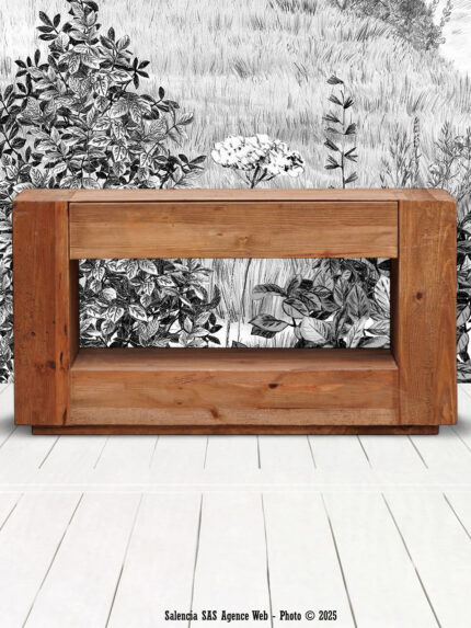 Console 1 tiroir Yakta Pin Chehoma
