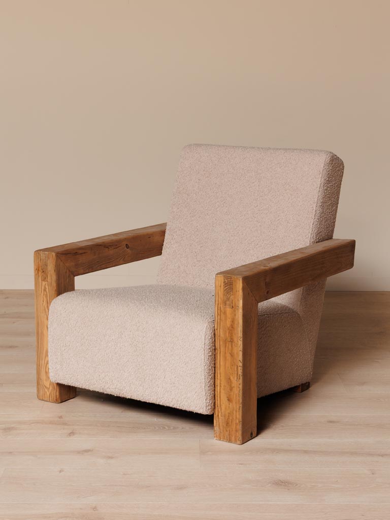 Fauteuil Boisé Pin Chehoma