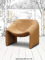 Fauteuil camel Cosmopolitan Chehoma