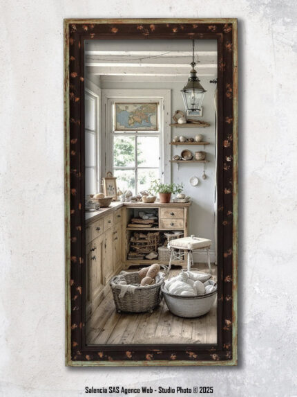 Grand miroir Gauri Manguier Chehoma