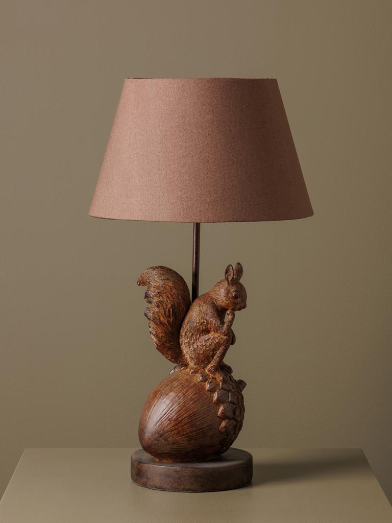 Lampe à poser Écureuil pensif Résine Chehoma