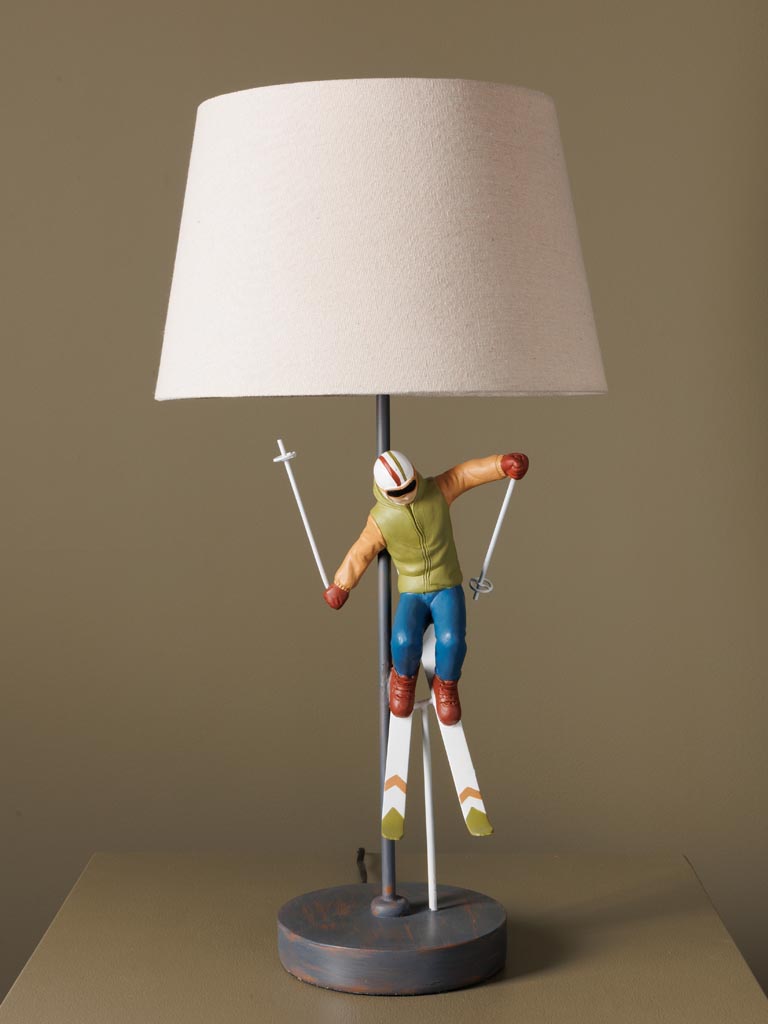 Lampe à poser Saut à ski Résine Chehoma