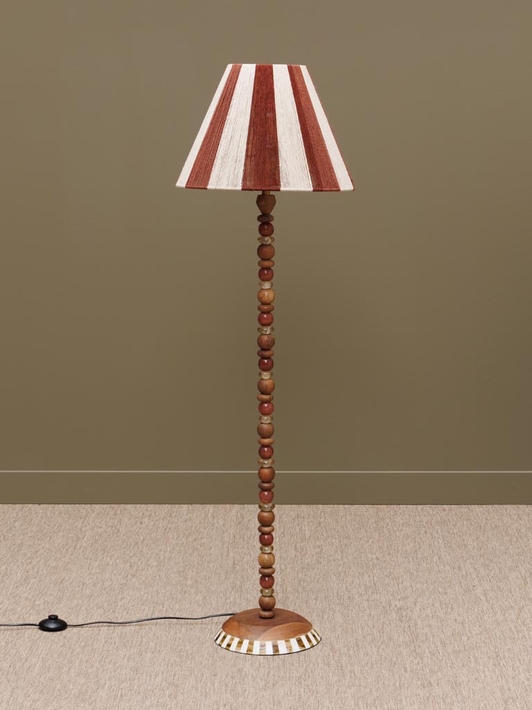 Lampe sur pied perles de verre Morena Chehoma