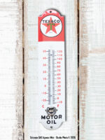 Thermomètre émaillé Texaco Email Replica