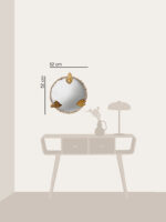 Miroir convexe décor de perles et Ex-voto – Image 3