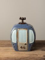 Boîte téléphérique céramique bleu – Image 4