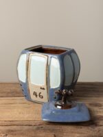 Boîte téléphérique céramique bleu – Image 3