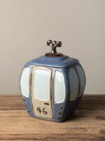 Boîte téléphérique céramique bleu Chehoma