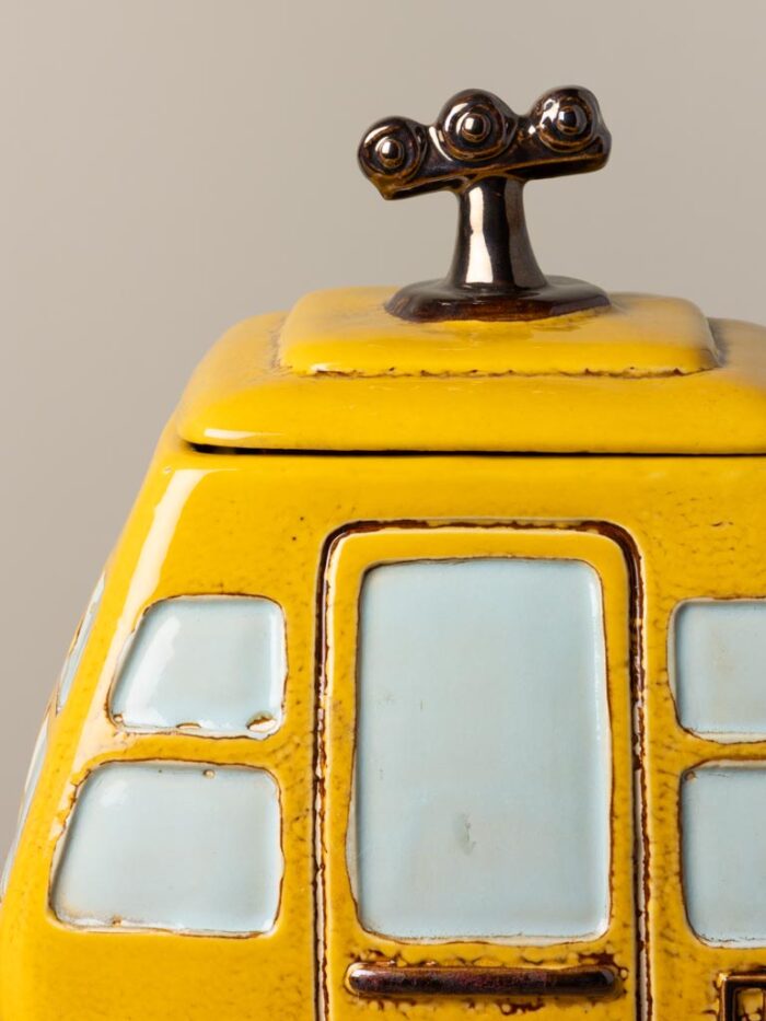 Boîte téléphérique céramique jaune – Image 4