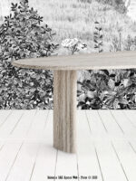 Table à manger blanche Thiennes – Image 2