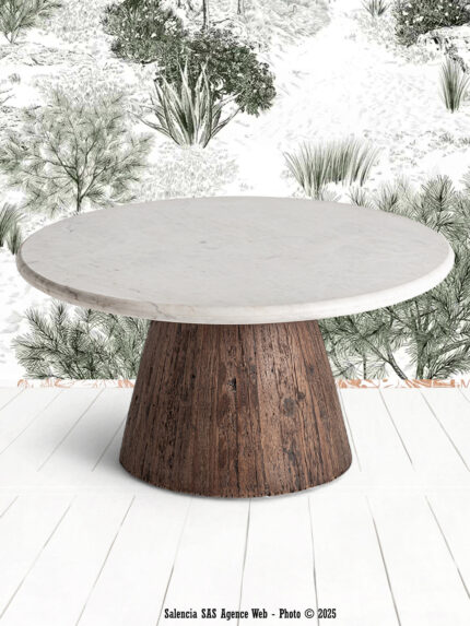 Grande table basse ronde Skorup Vical