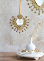 Miroir doré Cœur et étoiles – Image 2