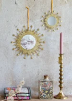 Miroir doré Soleil et étoiles petit – Image 2