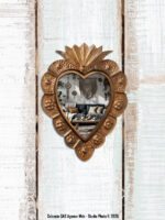 Miroir Ex-voto patine bronze Chehoma