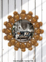Miroir rond Ex-voto Chehoma
