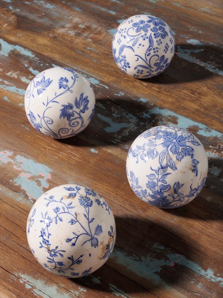 Set de 4 boules décoratives Bucoliques Chehoma