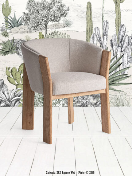 Chaise Nara beige Vical