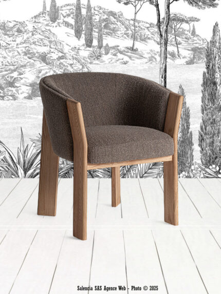 Chaise Nara marron Vical