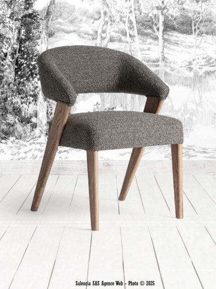 Chaise Veney gris Vical