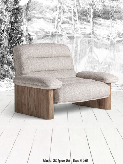 Grand fauteuil Jacquard Vical