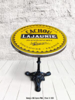 Table bistrot émaillée Cachou Lajaunie Email Replica