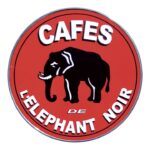 Table bistrot émaillée Cafés Éléphant Noir – Image 2