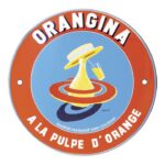 Table bistrot émaillée Orangina – Image 2