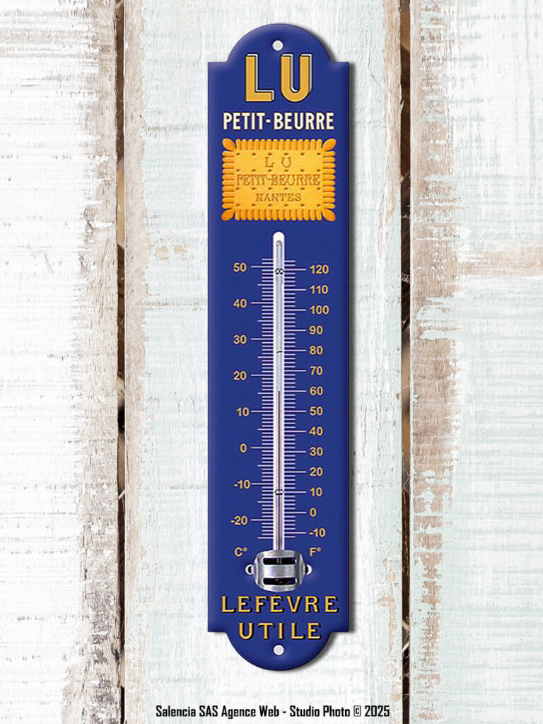 Thermomètre mural émaillé Lu Petit beurre Email Replica