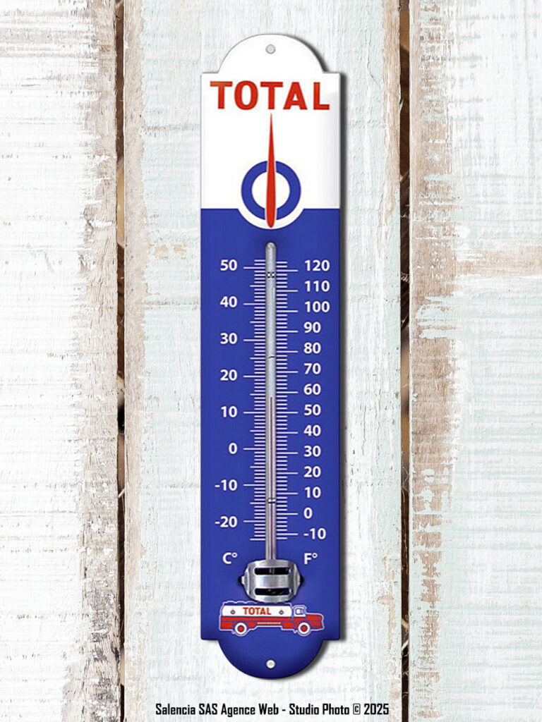 Thermomètre mural émaillé Total Email Replica