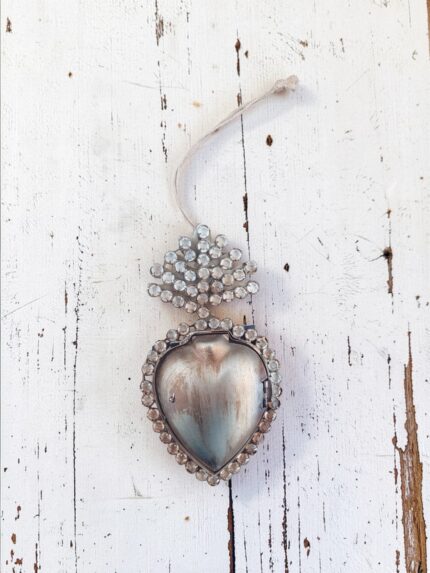 Boîte coeur ex-voto et diamants Chehoma