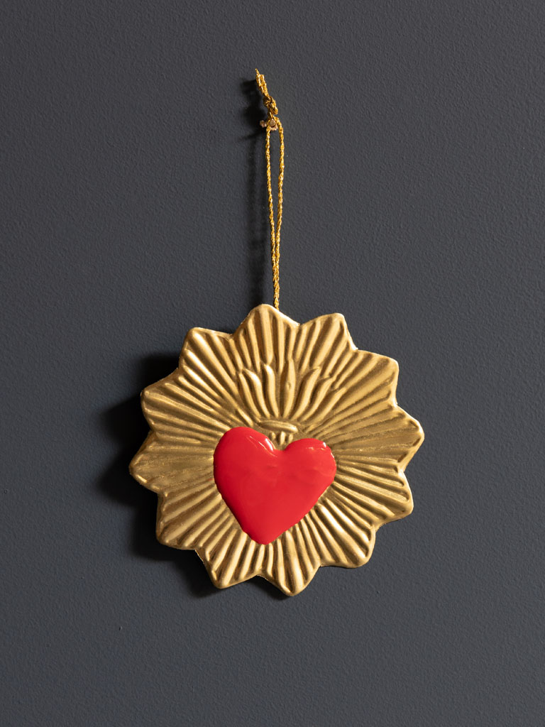 Suspension Ex-voto coeur rouge Chehoma