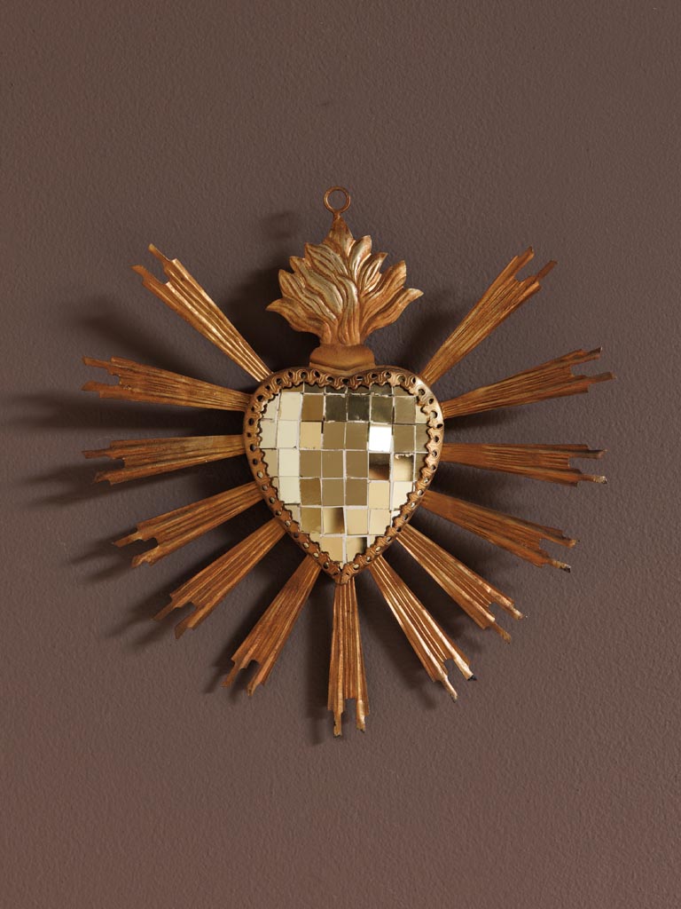 Suspension Ex-voto doré Disco Chehoma