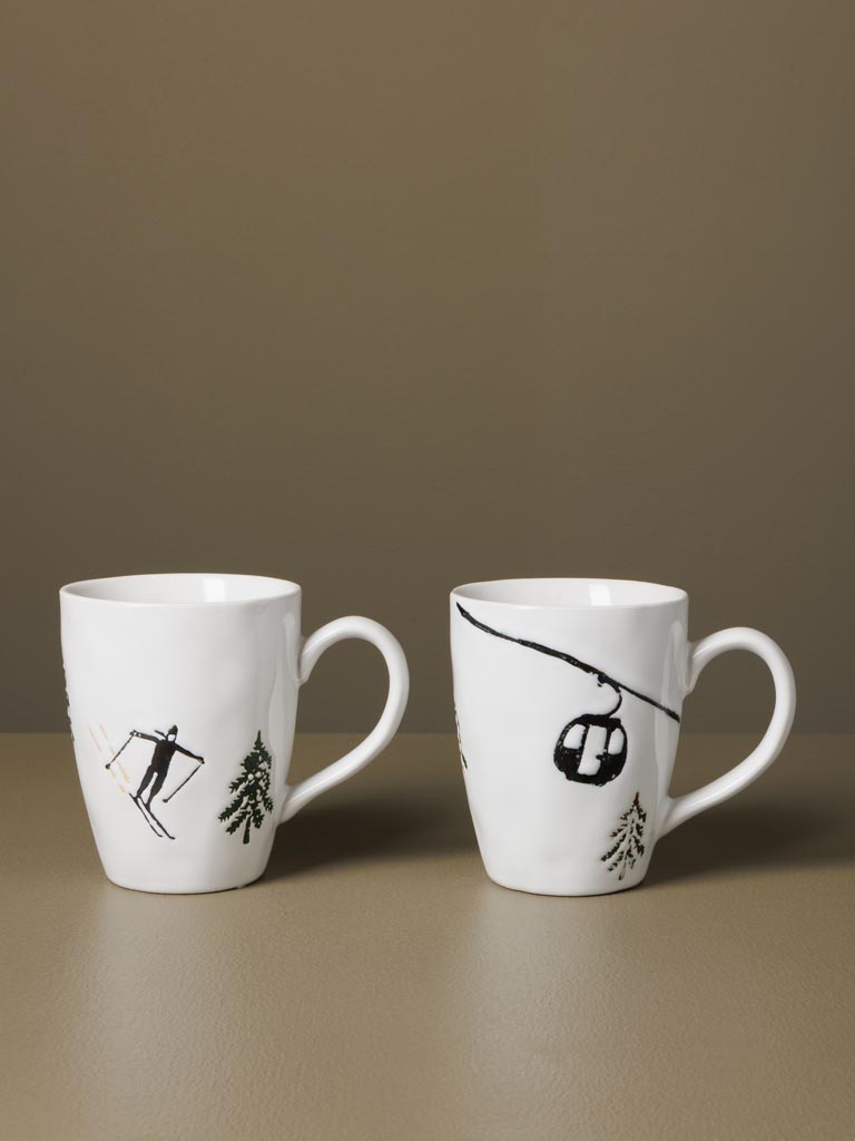 Set de 2 mugs Slalom Chehoma