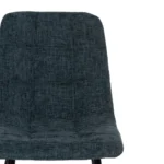 Chaise tissu bleu pieds métal Abstract – Image 5