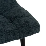 Chaise tissu bleu pieds métal Abstract – Image 6