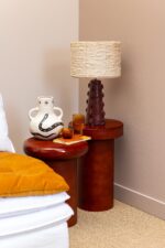 Lampe bordeaux abat-jour corde Yucatan – Image 2