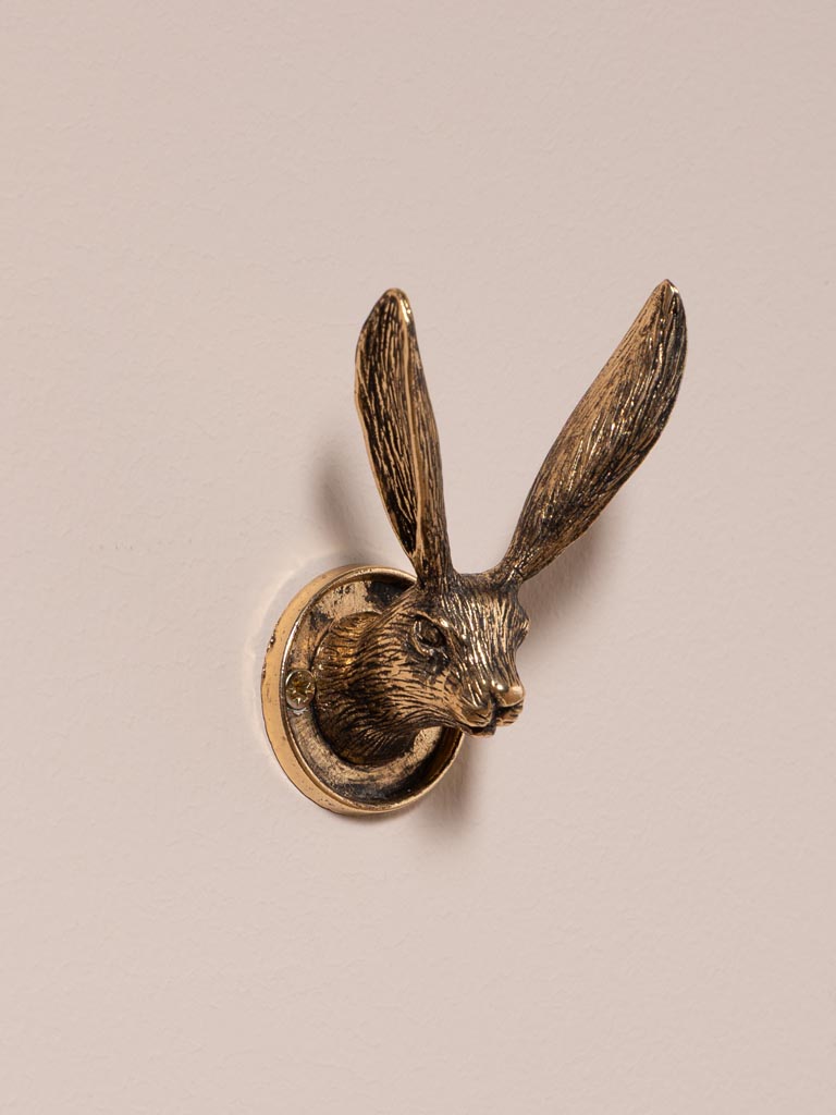 Crochet tête de lapin doré Chehoma