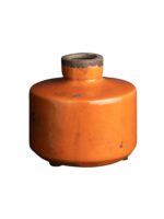 Vase bouteille large orange – Image 3