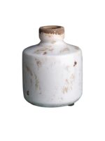 Vase bouteille blanc – Image 2