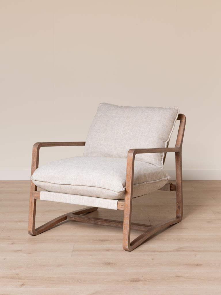 Fauteuil beige Serene Chehoma