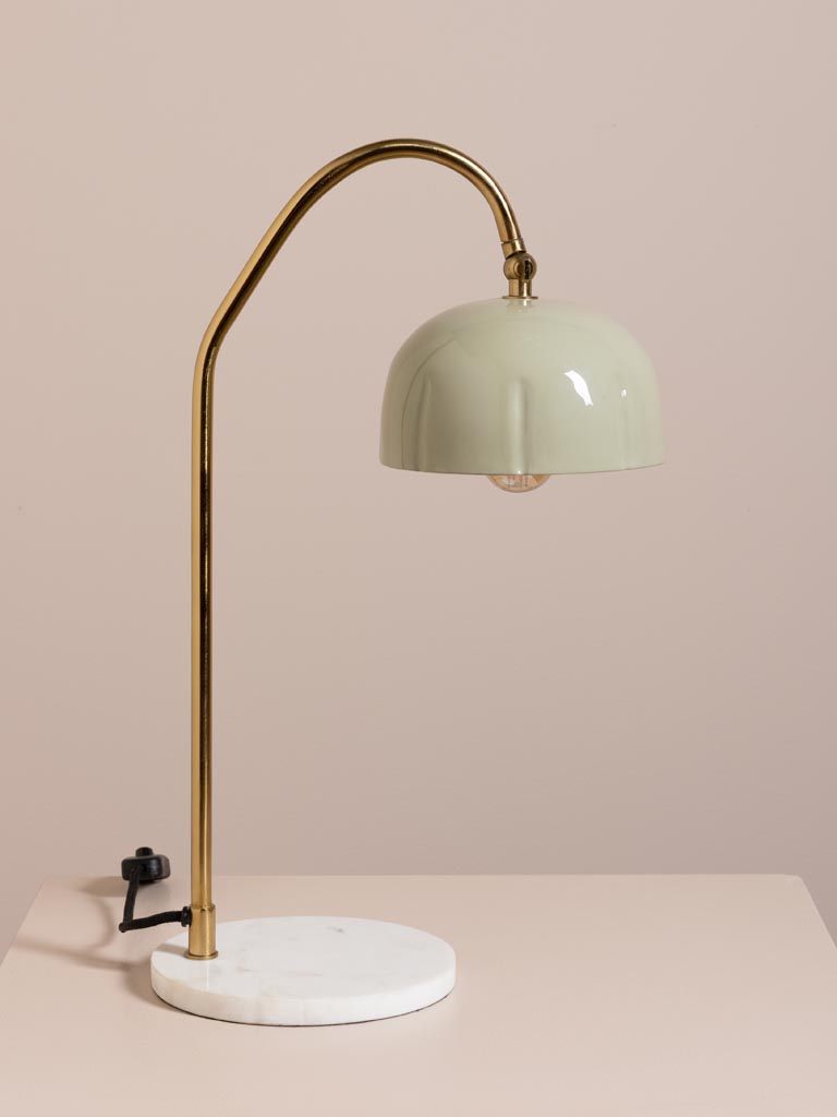 Lampe de bureau vert clair Saturnine Chehoma