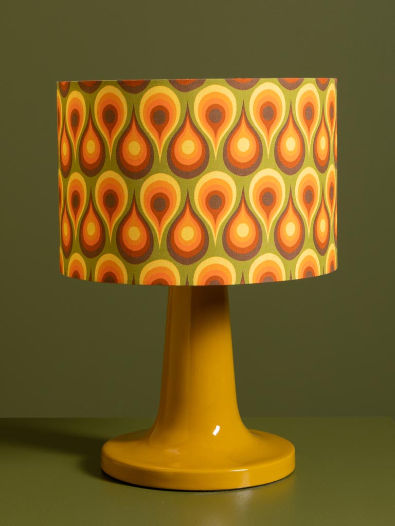 Lampe jaune et gouttes Groovy Chehoma